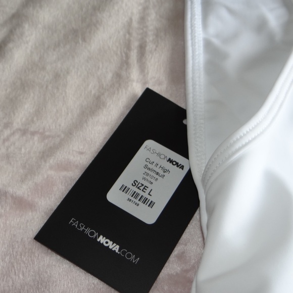 NWT - Cut It High Swimsuit White - Picture 4 of 8